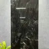 Azulejos de Piso de Pedra de Luxo Estilo Francês Preto Minimalista com Padrão de Mármore 60*120 Azulejos Cerâmicos para Hotéis e Supermercados, Azulejos Brilhantes Cor de Café