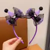 Diadema Infantil Kuromi Estilo Coreano Nuevo Estilo Pinza de Pelo con Lazo de Aspecto Elegante Diadema para Bebé que No Aprieta la Cabeza