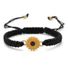 Pulseiras de Casal Trançadas Feitas à Mão Novas da Amazon Cross-Border, Pulseiras de Margarida Modernas e Fofas, Estilo Simples e Versátil para Mulheres