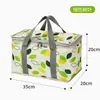 Bolsa de piquenique portátil para exterior, bolsa isolada espessa para trabalhadores de escritório e estudantes, bolsa de armazenamento portátil de grande capacidade estilo americano para camping