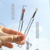 Pincel Labial Pequeno de Silicone Pincel de Maquiagem Multifuncional Pincel de Sombra Pincel de Batom Pincel de Maquiagem Portátil Pincel para Máscara Labial com Tampa