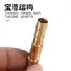 Tubo de gas de punto tubo de oxígeno todo cobre paso directo interruptor de espiga de dos vías de tres vías tipo Y trigeminal pagoda 8mm10mm