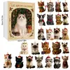 Nuevo Navidad Perfecta - Calendario de Adviento Caja Sorpresa Decoración de Árbol de Navidad Colgante Acrílico para Amantes de los Gatos