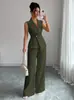 Conjunto de Duas Peças Feminino Europeu e Americano para Outono de 2026, Blazer Elegante e Estiloso de Manga Longa com Calça de Corte Reto
