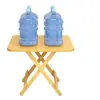 Mesa Plegable de Madera Maciza, Mesa de Comedor para el Hogar, Mesa de Madera Simple Portátil, Mesa de Picnic para Exteriores, Mesa Cuadrada para Puesto