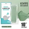 Máscara Kn95 em Cores Morandi, 3D Tridimensional, Alto Apelo Estético, Formato de Boca de Peixe e Folha, Protetora Descartável, Embalada Individualmente, Atacado