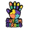 Patches de Borracha Macia em PVC Desenho Animado Conscientização Autismo Broche Plano Capa de Celular Roupas Acessórios DIY