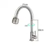 Grifo para Fregadero de Acero Inoxidable, Grifo Monomando de Agua Fría para Cocina, Uso Doméstico, Adecuado para Lavar Verduras y Ropa, Tipo Vertical Universal