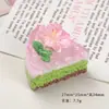 Accesorios de Resina DIY de Dibujos Animados, Flor de Cerezo 3D Pastel de Crema Pegamento de Crema Pinzas para el Cabello, Hebillas de Zapatos, Llaveros, Colgantes