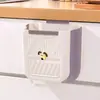 Bote de Basura de Cocina sin Perforaciones Puerta de Gabinete Montado en la Pared Cesto de Basura Doméstico Plegable Cubo de Almacenamiento para Baño Inodoro