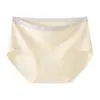 Pantaletas cómodas de algodón de Xinjiang de tiro medio para niñas, absorbentes de sudor, transpirables, cobertura total, alta elasticidad, no ajustan, pantis triangulares sin costuras 9004