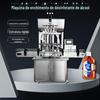 Desinfetante descartável máquina de tampar xarope de óleo de vinho bebida álcool gel fabricante de linha de produção de enchimento