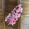 Nova simulação de flor Huji, impressão 3D, conjunto de flores Huji para auditório de casamento, ornamentos de decoração para casa Phalaenopsis