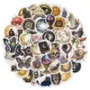 50 adesivos de graffiti celestiais vintage para uso transfronteiriço, adesivos decorativos à prova d'água para garrafas de água e computadores, adesivos celestiais criativos atacado