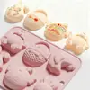 Nuevo Molde de Silicona de Grado Alimenticio con Forma de Huevo de Conejo de Pascua, Molde para Hornear Chocolate, Molde para Pastel, Molde de Silicona