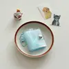Álbum de Fotos Transparente de Dibujos Animados de 2 pulgadas para Fotos de Identificación de Estudiante, Portatarjetas Mini, Álbum de Almacenamiento Colgante para Bolso de Niña