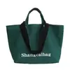 Casual Grande Capacidade Bag Mulheres 2024 Nova moda All-match Shoulder Canvas Bag College Students' Class Tote Bag