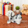 Ornamentos de Resina Série Novo Gato e Cachorro Transfronteiriços Luminária Noturna de LED Estátuas de Animais em Porcelana Azul e Branca Decoração Criativa para Casa