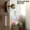 Pingente de mochila escolar de desenho animado chaveiro de acrílico 2D plano estudante transfronteiriço novo modelo casal de ursos colega