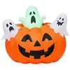 Nuevos accesorios de diseño de lugar de Halloween para exteriores, decoración de patio, modelo de aire inflable de calabaza, fantasma, globo de fantasma