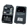 Ac-01 Producto Certificado Clase II CCC Socket Tres en Uno Tipo Tarjeta 2 Pines Todo Cobre Fusible Único con Luz Sin Cable a Tierra