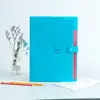 Le Gu K-Style Lian Lian Smile 5-em Pasta A4 para Papel de Teste Bolsa de Informações Multifuncional para Armazenamento de Estudante Organizador de Arquivos
