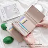 Billetera Corta para Mujer Transfronteriza Ins Moda Simple 70% de descuento Logo Herraje Ranuras para Múltiples Tarjetas Venta al por Mayor