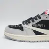 Tênis de Basquete Aj1 Low-Top Barb Black Warrior Lightning Marrom Escuro Mocha Masculino e Feminino Yutian Atacado Fd40258792