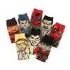 Meias de Palhaço, Meias Masculinas Cartoon de Cano Médio, Fornecimento Transfronteiriço, Meias de Anime Sword Wind, Meias de Skate Personalizadas da Moda, Solado de Toalha