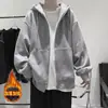 Transfronteriza, cuello alto, azul marino, sudadera con cremallera, para hombre, antiarrugas, chaqueta deportiva y casual, chaqueta para correr, ropa exterior de alta gama
