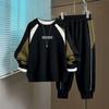 Conjunto de Ropa para Niños 2026 Primavera y Otoño Nuevo de Moda Casual Conjunto de Dos Piezas para Niños Mayores con Sudadera de Cuello Redondo y Pantalones Deportivos