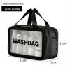 Bolsa de Cosméticos Transparente Popular na Internet Estilo Ins Super Popular Pequena Portátil para Viagem Feminina Grande Capacidade Impermeável Bolsa de Higiene Pessoal Bolsa de Armazenamento