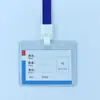 Capa de Borracha Dura de PVC Capa Dura para Cartão Espessada 70C Crachá de Identificação de Trabalho Crachá Crachá de Trabalho Capa Transparente Dura para Cartão Atacado