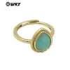 WT-R509 clásico personalizado colorido gema en forma de gota piedra lunar amatista se puede usar como joya de anillo de aniversario