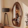 Espejo de cuerpo entero Retro Hogar Sala de estar Dormitorio Espejo de piso Colgante de pared Forma especial Popular en Internet Espejo para vestirse Espejo de prueba