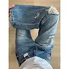 Jeans rectos para mujer para verano, con un diseño elegante, detalles rotos, efecto adelgazante, adecuados para tipos de cuerpo de pera, talla grande, pantalones de pierna ancha retro americanos