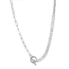 Melhor Venda da Amazon Corrente Exagerada com Fivela de Ouro Design Strass Zircônia Colar Personalizado Moda Criativa Gargantilha de Emenda