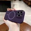 Adequado para Capa de Celular Magnética com Anel Fino de Silicone Líquido Fosco para iPhone 17, Capa Protetora de Cobertura Total com Película para Lente do Apple 16