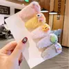 Clipe de pelúcia para cabelo de frutas de desenho animado BB, grampo de cabelo fofo para meninas, franja, lã de vison, acessórios para cabelo infantil, grampo de cabelo