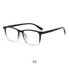 Nuevo modelo stock de fábrica marco cuadrado gafas planas para hombre casual de negocios anti-luz azul, se pueden equipar con lentes recetados, montura de gafas TR ultraligera