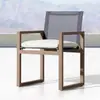 Mesa y Sillas de Madera Maciza para Exteriores, Patio de Villa, Anticorrosivas, Diseño Exterior Simple, Terraza, Mesa y Sillas de Teca Vieja, Muebles de Jardín