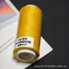 Hilo de cera tono dorado 0.3 e hilo de cera de cielo estrellado de 3 hebras en amarillo dorado cálido, hilo para tejer hecho a mano, un rollo es de aproximadamente 140 m