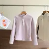 Mesmo estilo que LU! Autoaquecimento de grafeno! Cardigã feminino quente de gola alta slim fit para outono e inverno