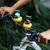 Pato Amarillo de Moda para Coche, Pato Rompevientos para Coche, Pato para Redes Sociales, Pato Creativo para Bicicleta, Patinete Eléctrico, Decoración de Coche, Soporte de Exhibición