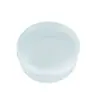 Puff de Marshmallow Caixa de Armazenamento Redonda Portátil Ferramenta Portátil de Maquiagem Beauty Lentes de Contato Joias Caixa Redonda Pequena de PP Transparente