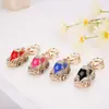 Chaveiro de Carro Fusca Feminino Fofo Pingente de Bolsa com Strass Chaveiro de Metal Criativo Presentes de Comércio Exterior Venda por Atacado