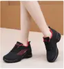 Zapatos Cuadrados de Baile, Zapatos Deportivos de Malla Transpirable, Zapatos de Baile para Mujer, Nuevo Estilo con Amortiguación de Aire, Suela Suave Absorbe Impactos, Tacón Medio, Zapatos Casuales, Transfronterizo
