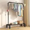 Perchero de pie simple y resistente para el hogar, dormitorio, perchero, tendedero de balcón, soporte para secar ropa