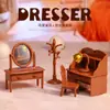 Juguetes de casa de juegos de mini muebles transfronterizos, escena en miniatura, cocina pequeña, casa de muñecas, sala de estar, decoración de escritorio, modelo