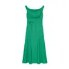 Comercio Exterior Transfronterizo Ropa para Mujer 2025 Otoño e Invierno Nuevo Estilo Ropa para Mujer Estilo Europeo y Americano Vestido de Moda con Decoración de Botones para Mujer
